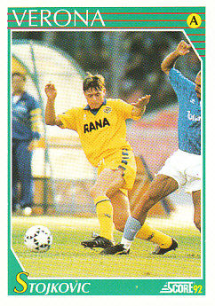 Dragan Stojkovic Verona Score 92 Seria A #265